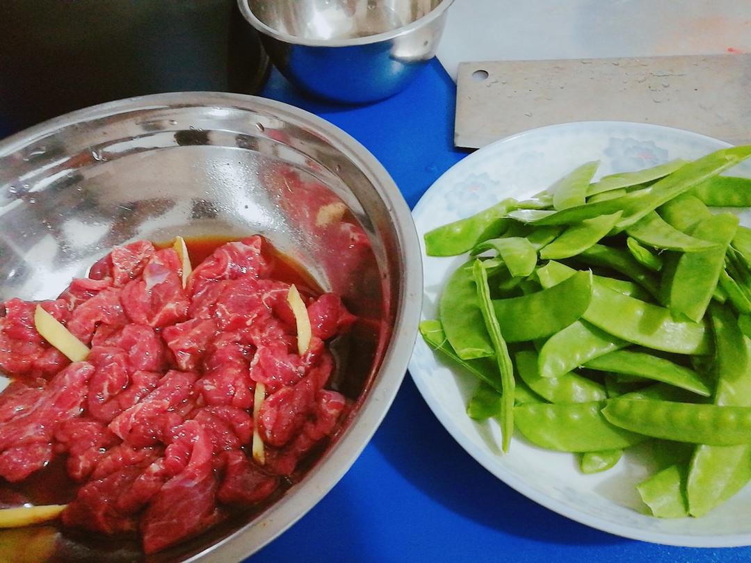 荷兰豆炒牛肉