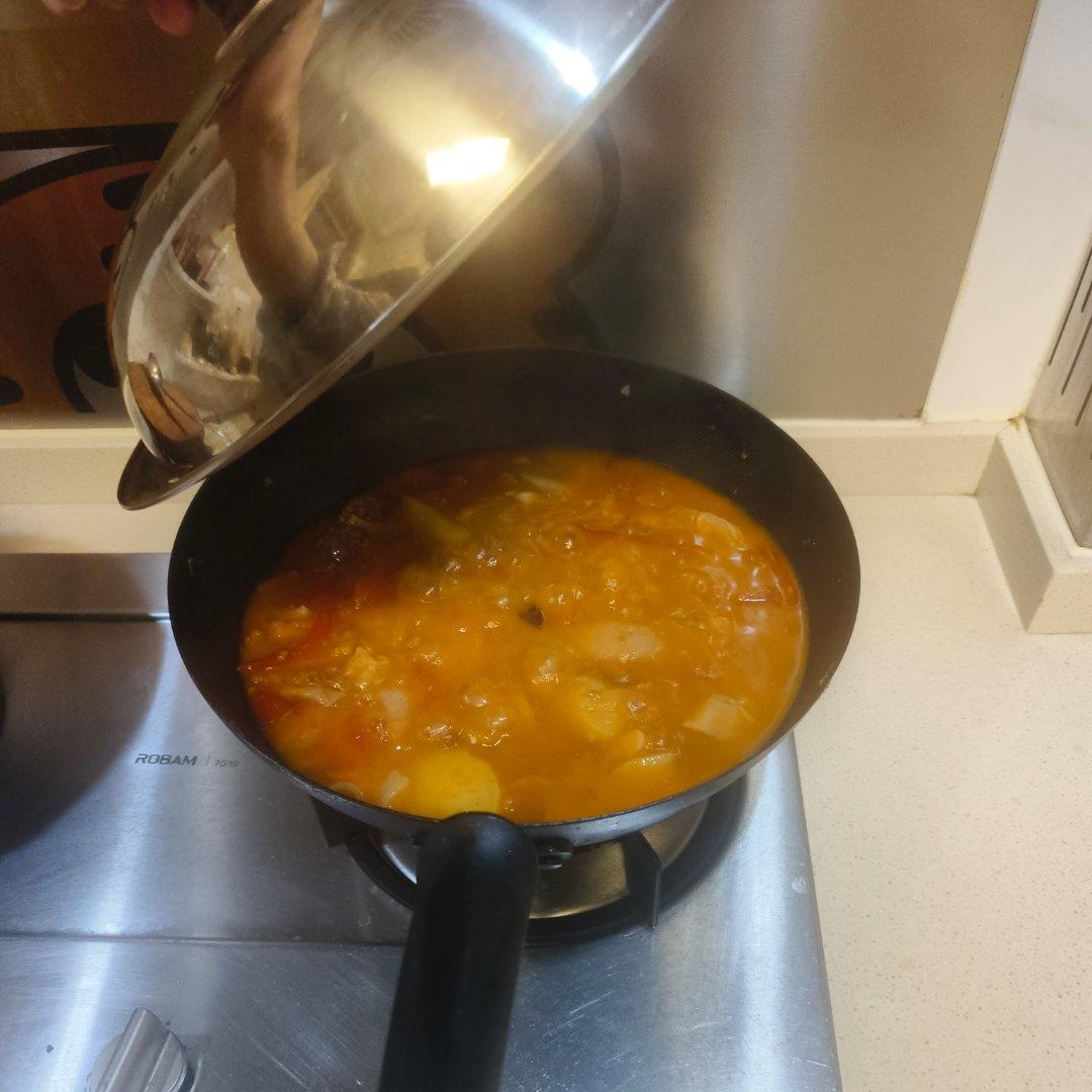 西红柿土豆洋葱炖雪花牛肉
