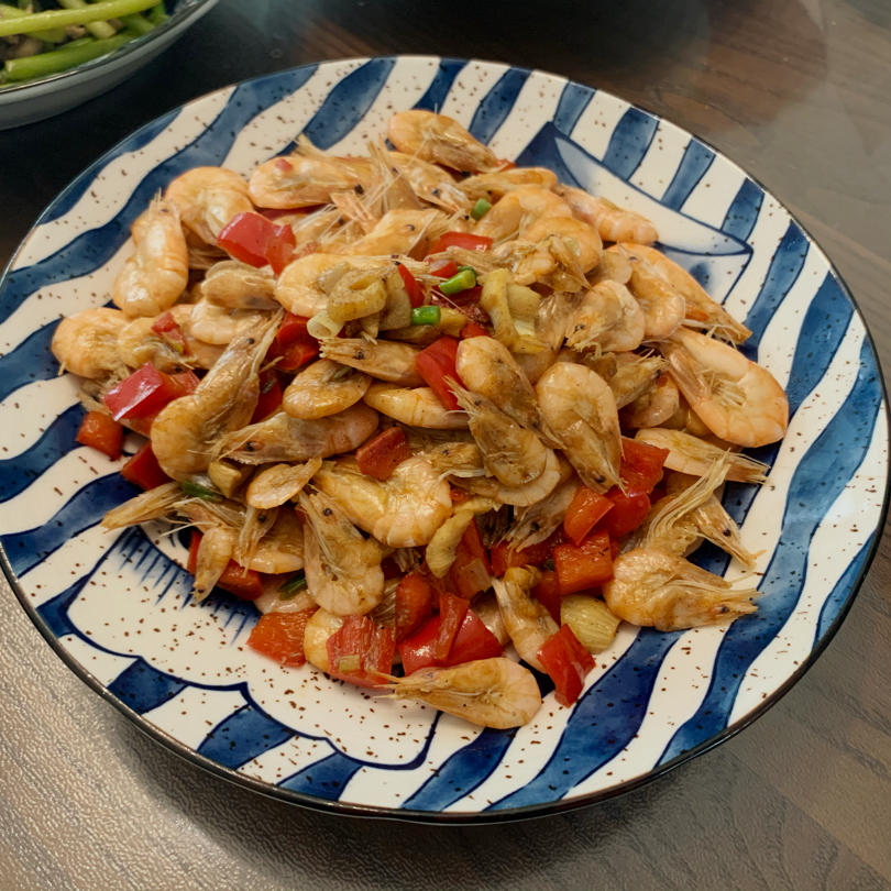 家常徽菜：青椒炒小河虾