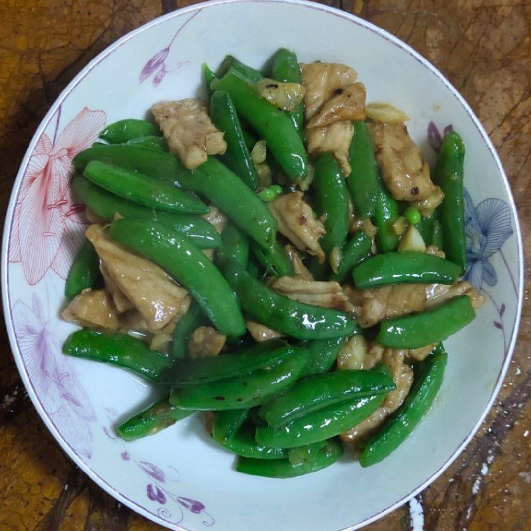 甜豆炒肉片