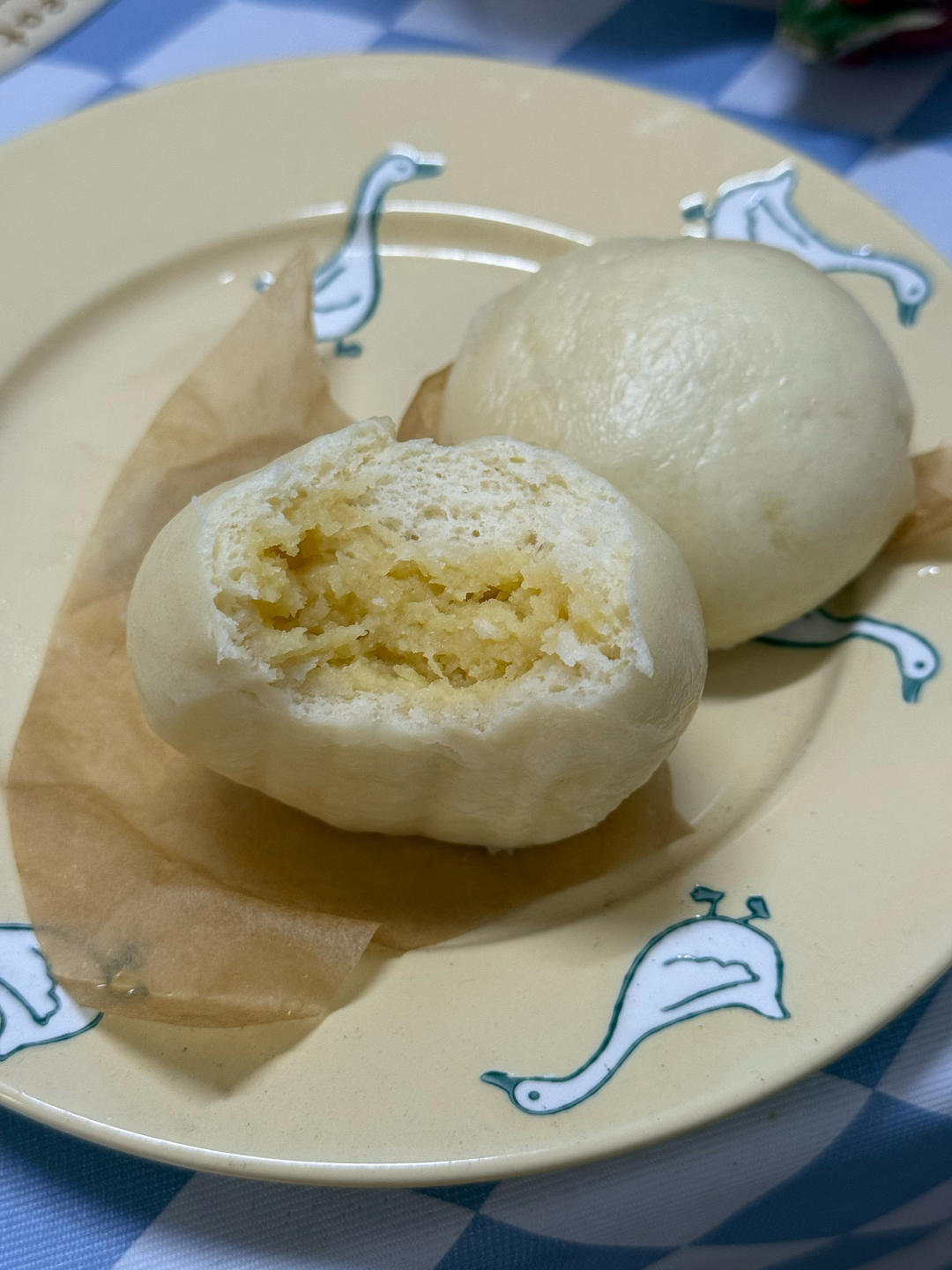 奶黄包（自制奶黄馅）