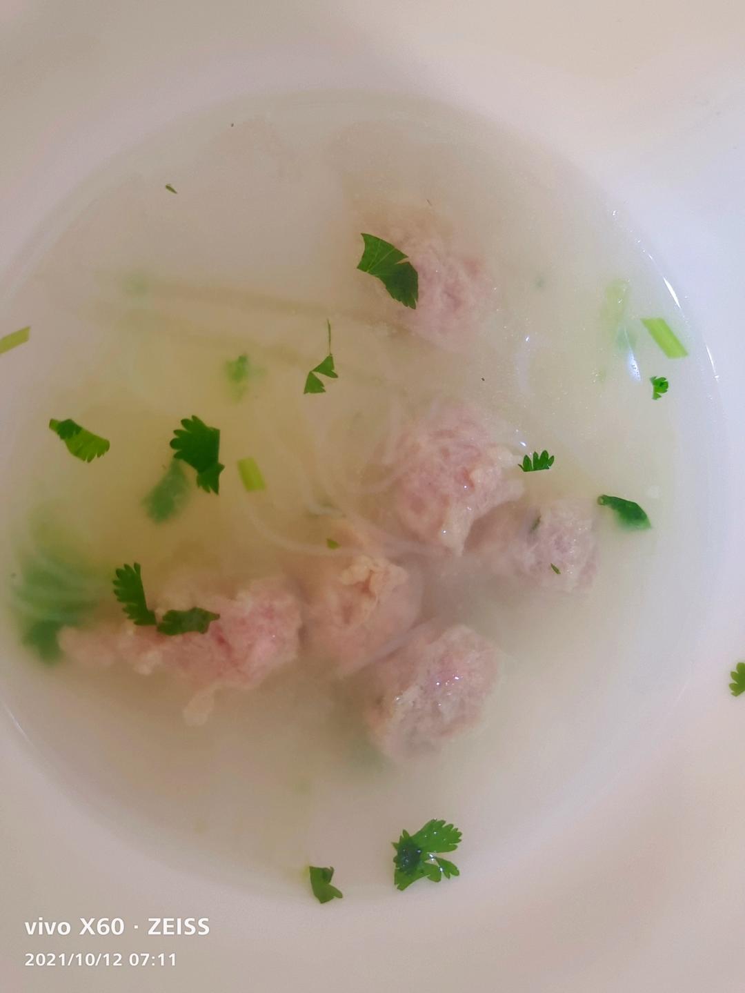 冬瓜丸子粉丝汤