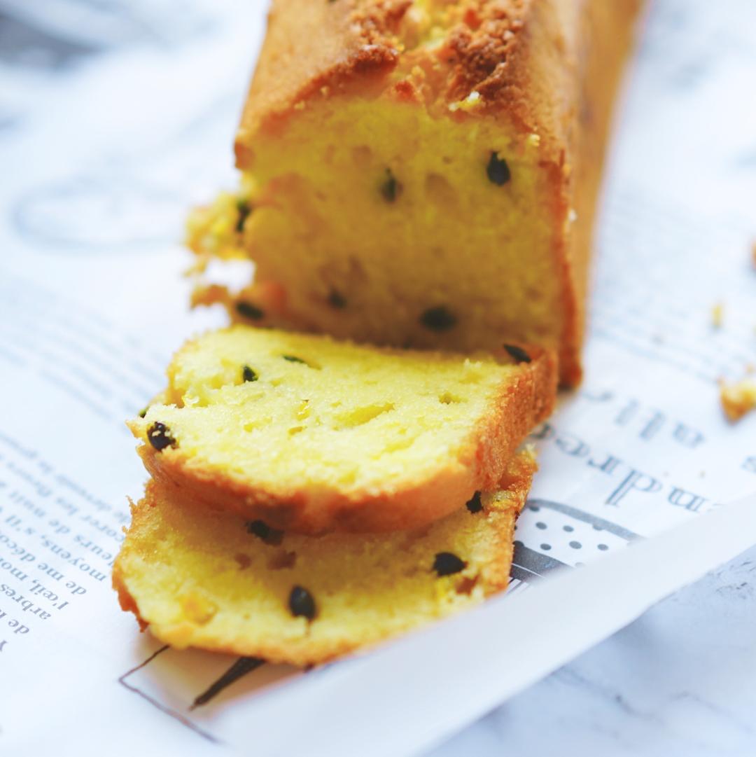 轻盈百香果磅蛋糕