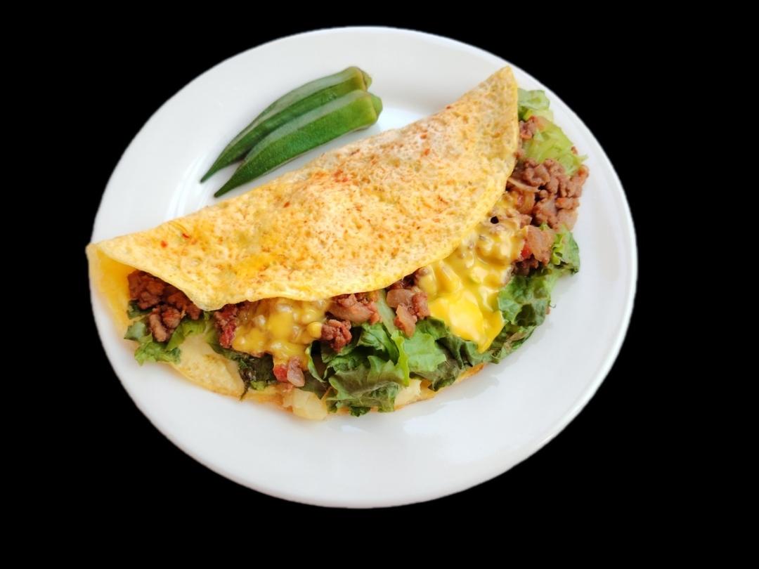 健康营养早餐｜芝士牛肉蛋饼🌮香迷糊