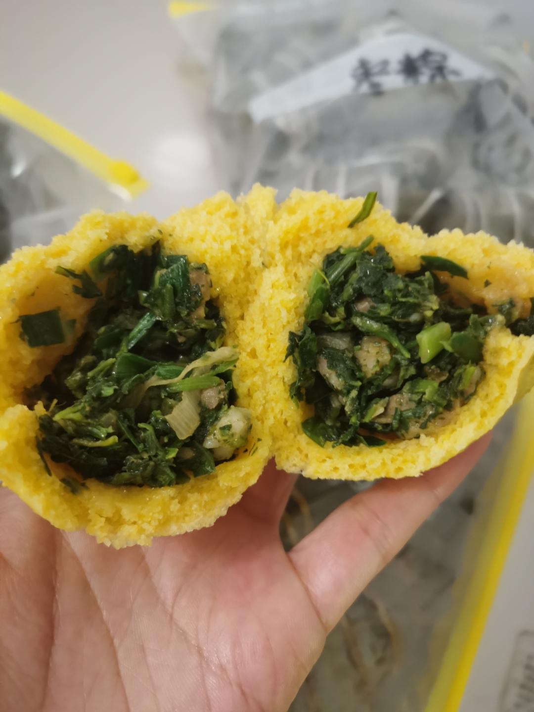 香喷喷玉米面菜饽饽