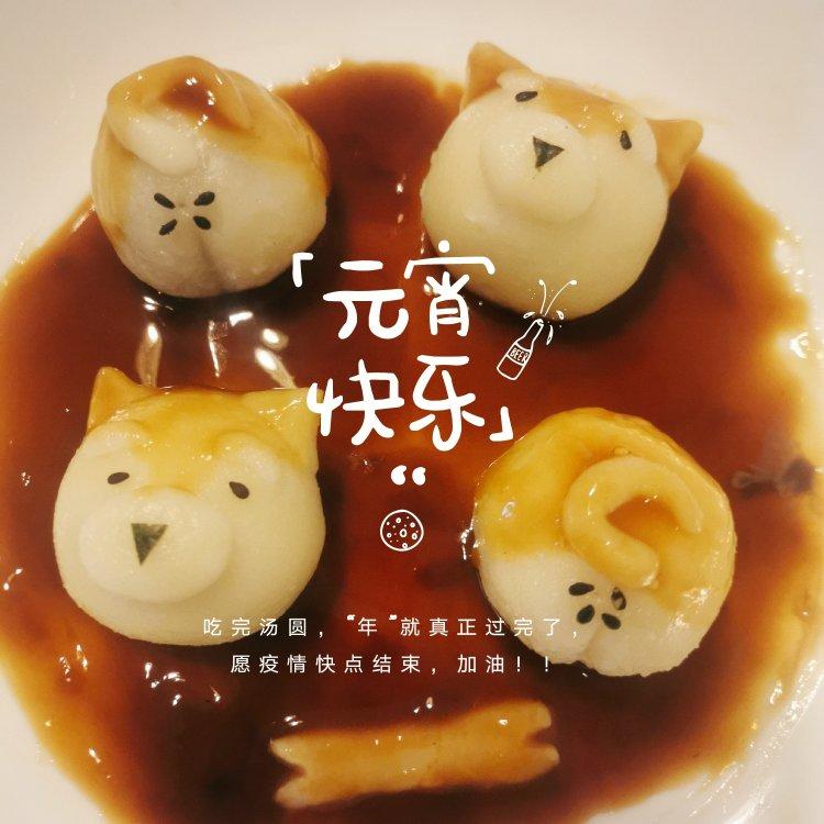 圆滚滚的柯基汤圆