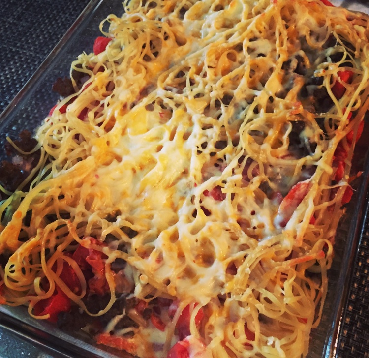 芝士焗肉酱意粉