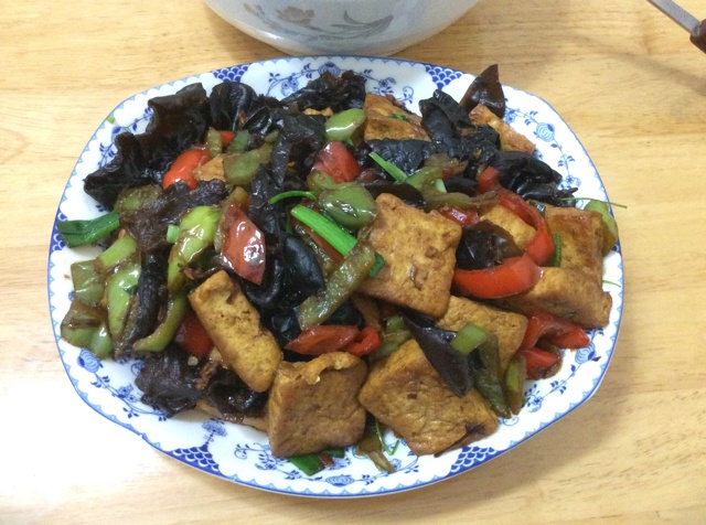 五香煎豆腐