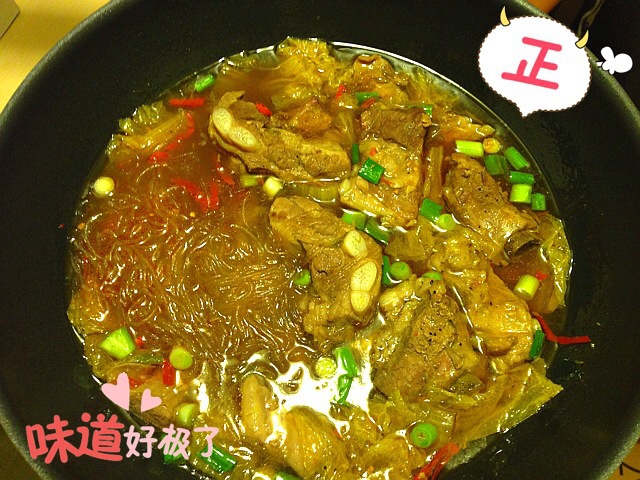 排骨白菜炖粉条
