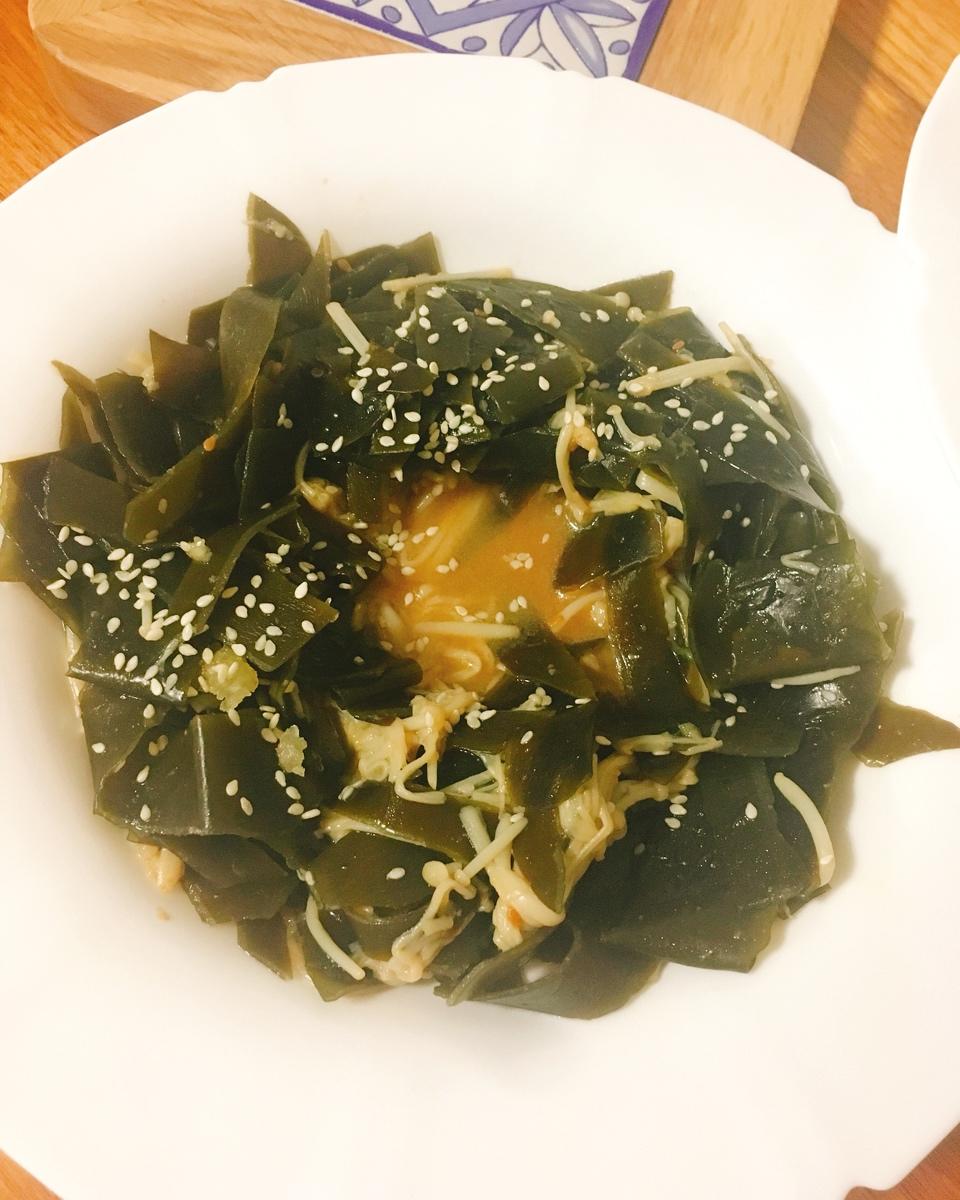 热拌海带金针菇—我的轻素食（4）