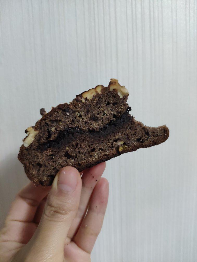爆浆黑巧无糖全麦快手面包