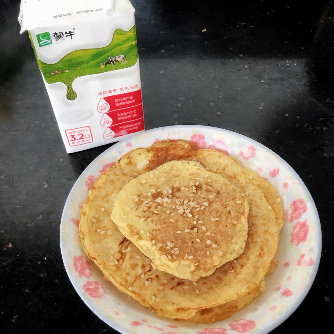 燕麦鸡蛋饼（快手减脂早餐）