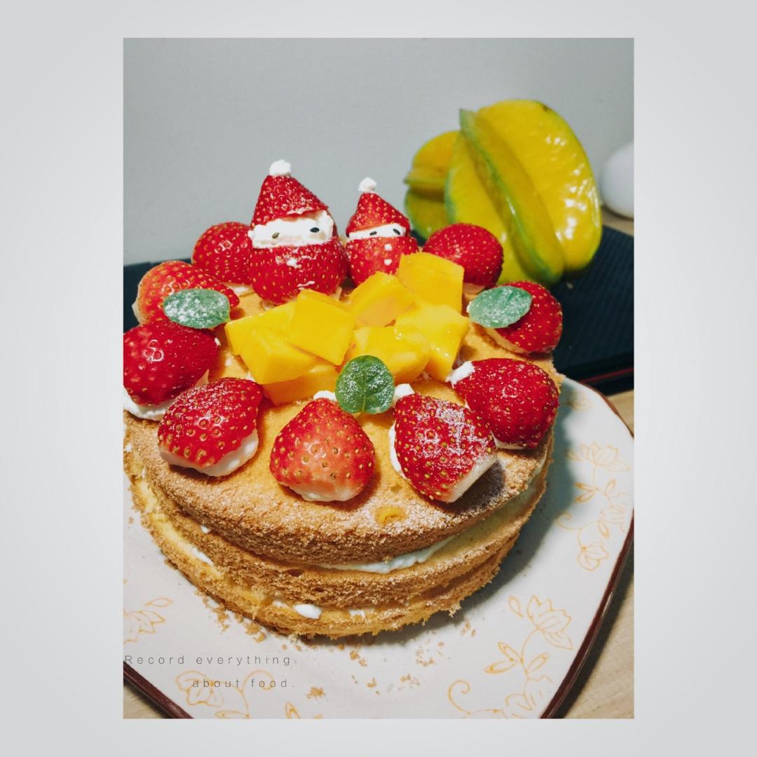 圣诞呆萌裸蛋糕