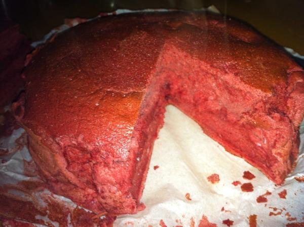 红曲戚风蛋糕
