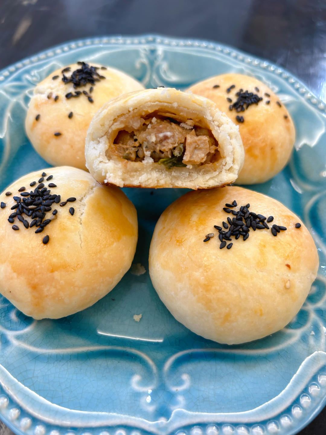 泳式鲜肉榨菜月饼