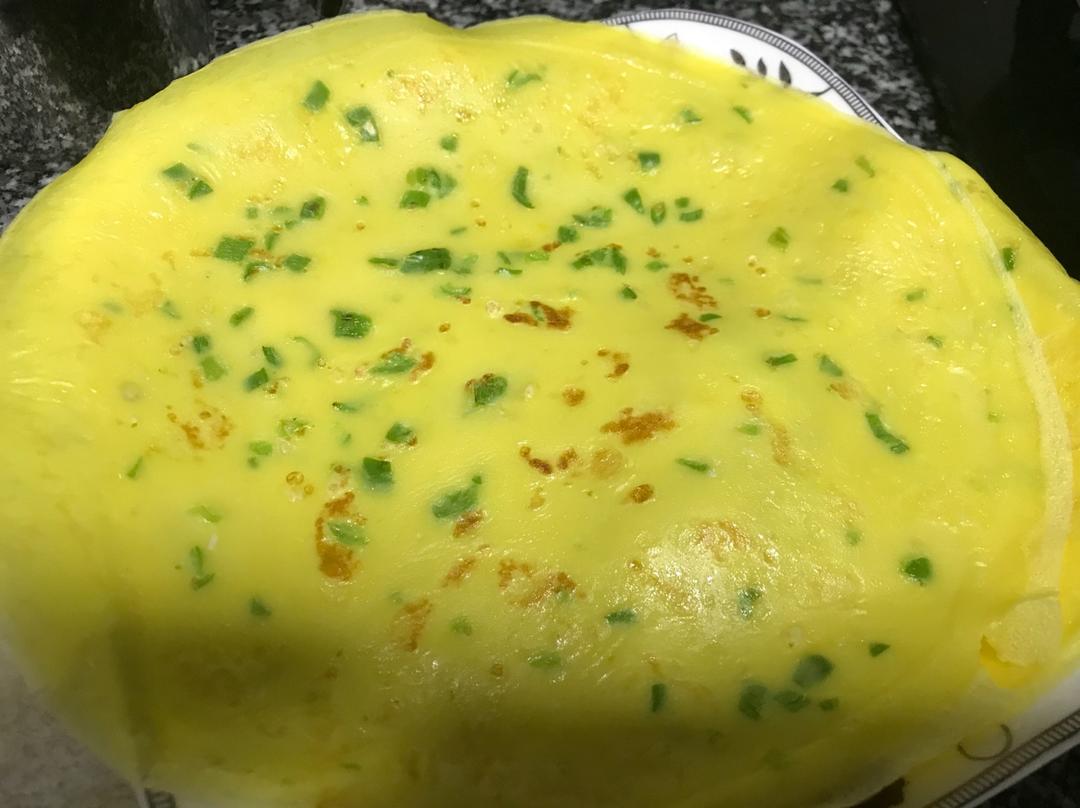 快手鸡蛋饼～～十分钟早餐！