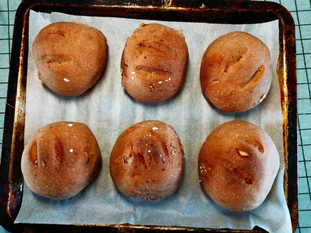 全麦核桃包～软欧包