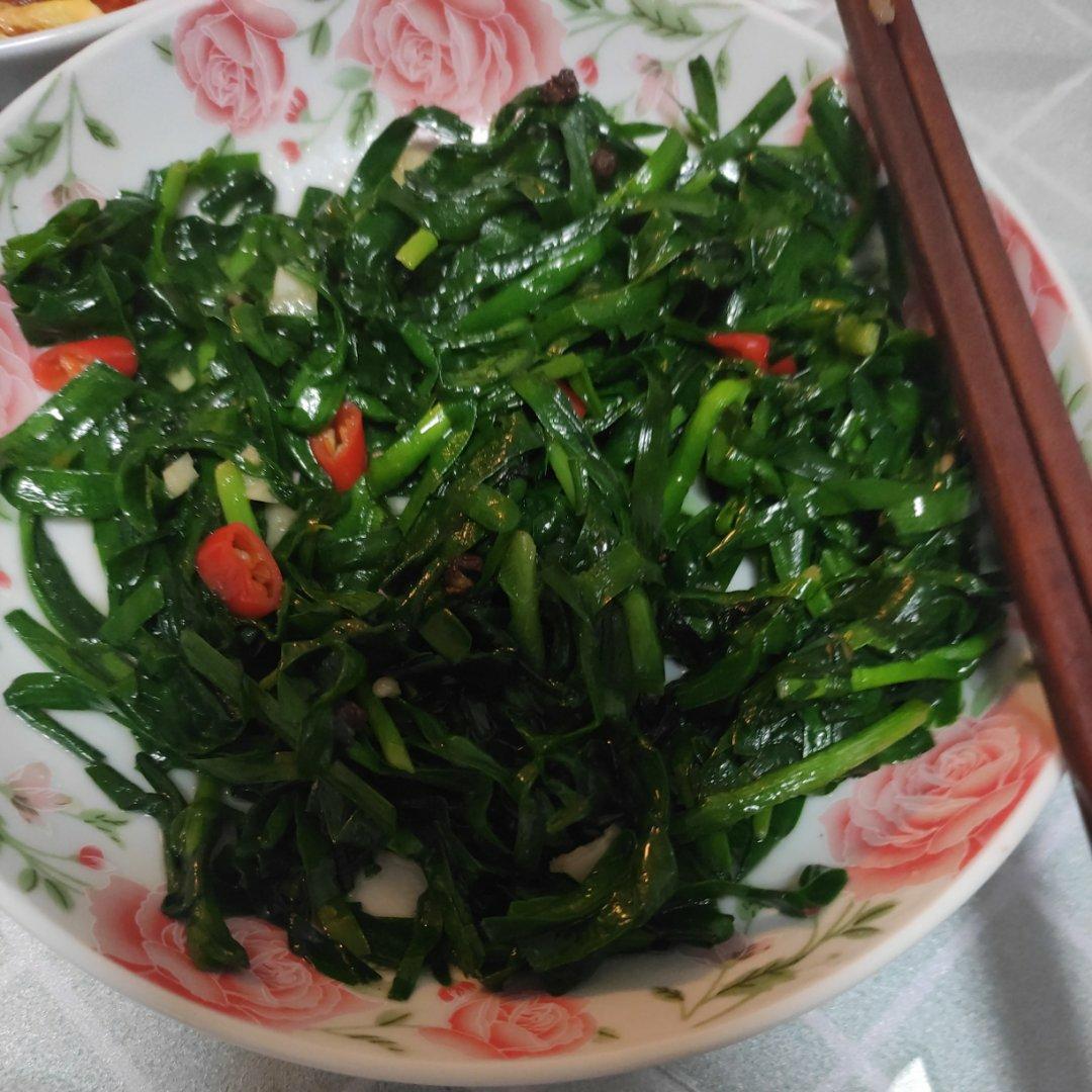 素炒韭菜