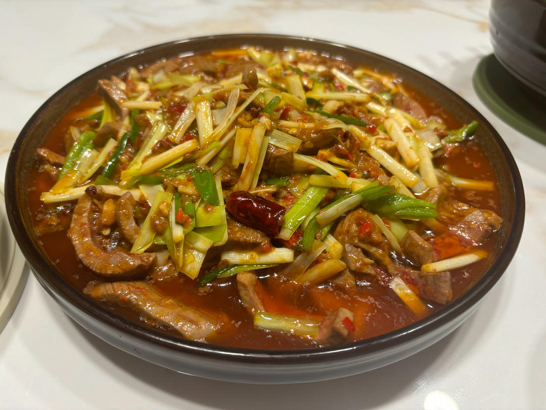 四川自贡必吃之一～～～火爆腰花