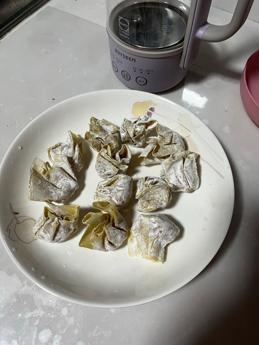鲜虾韭菜鸡蛋小馄饨【9月北鼎养生壶食谱】