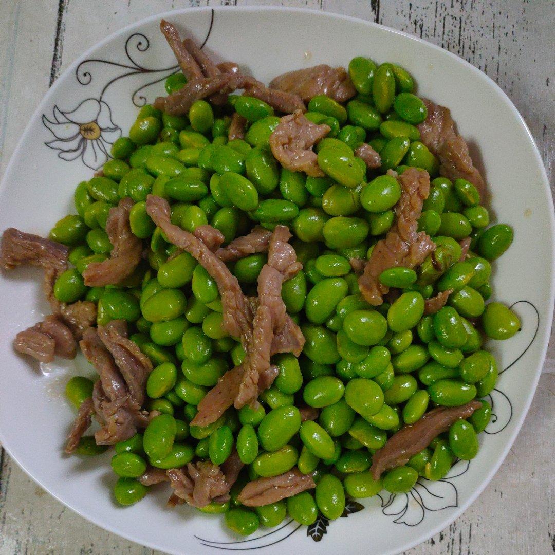 毛豆炒肉