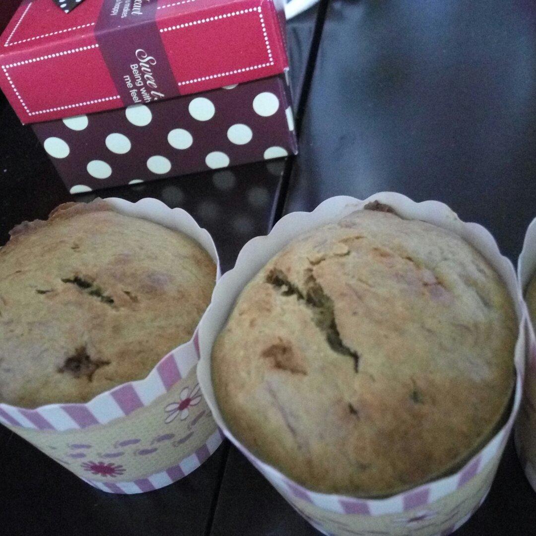 红糖全麦香蕉马芬