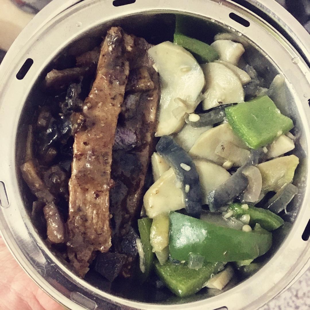 洋葱遇到杏鲍菇