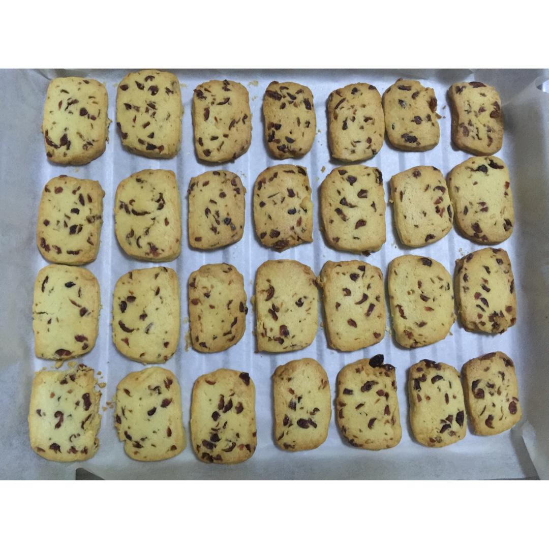 低糖少油版蔓越莓饼干