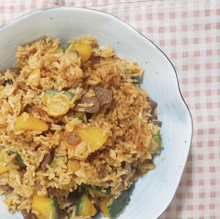 美味到不行的南瓜饭