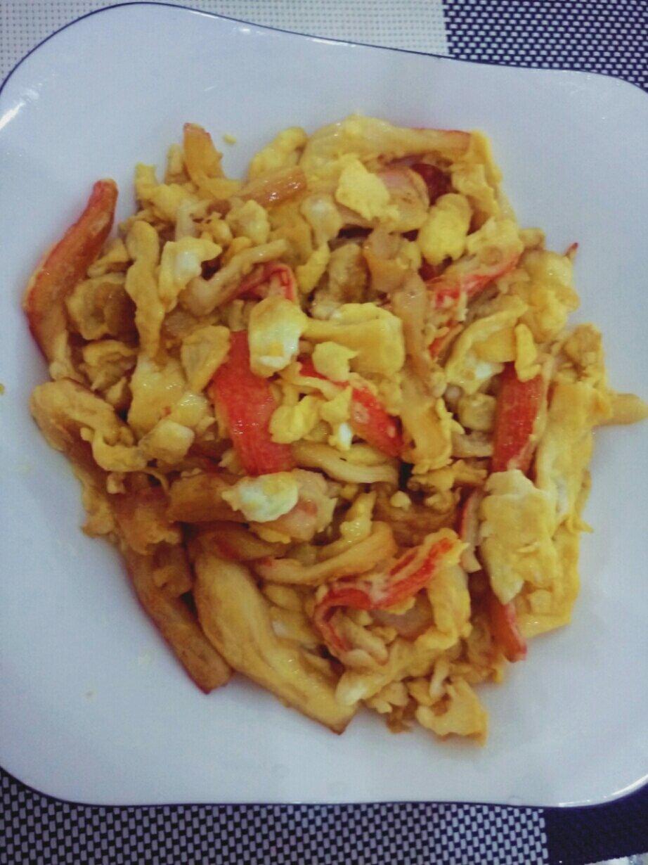 蟹柳滑蛋！鲜嫩到爆！