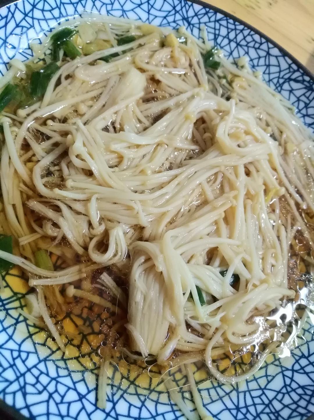 葱油蒸金针菇
