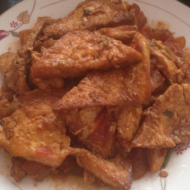 西红柿烧豆腐