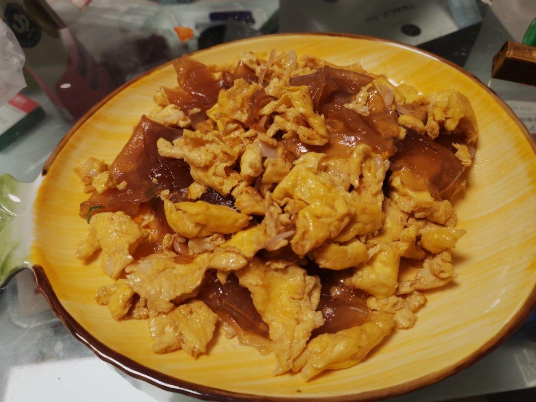 粉皮炒鸡蛋