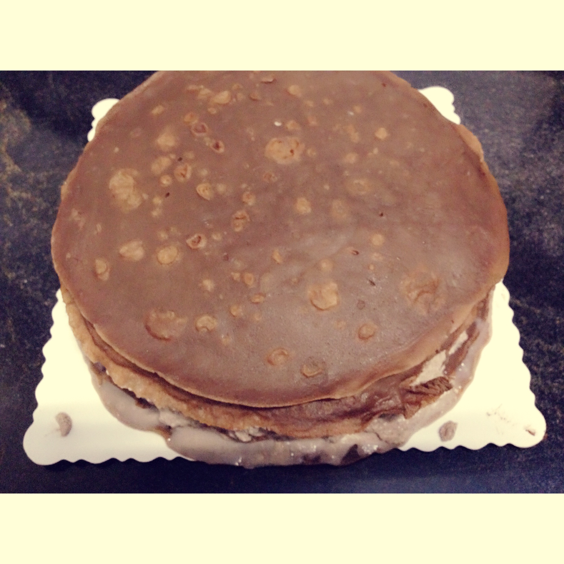 舌尖上的诱惑___巧克力千层蛋糕