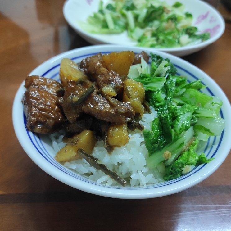 干豆角土豆炖肉