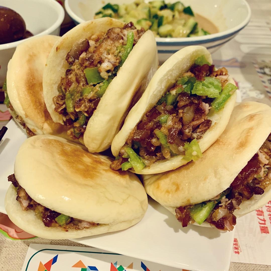 抹嘴-肉夹馍的肉和蛋，不放油版本