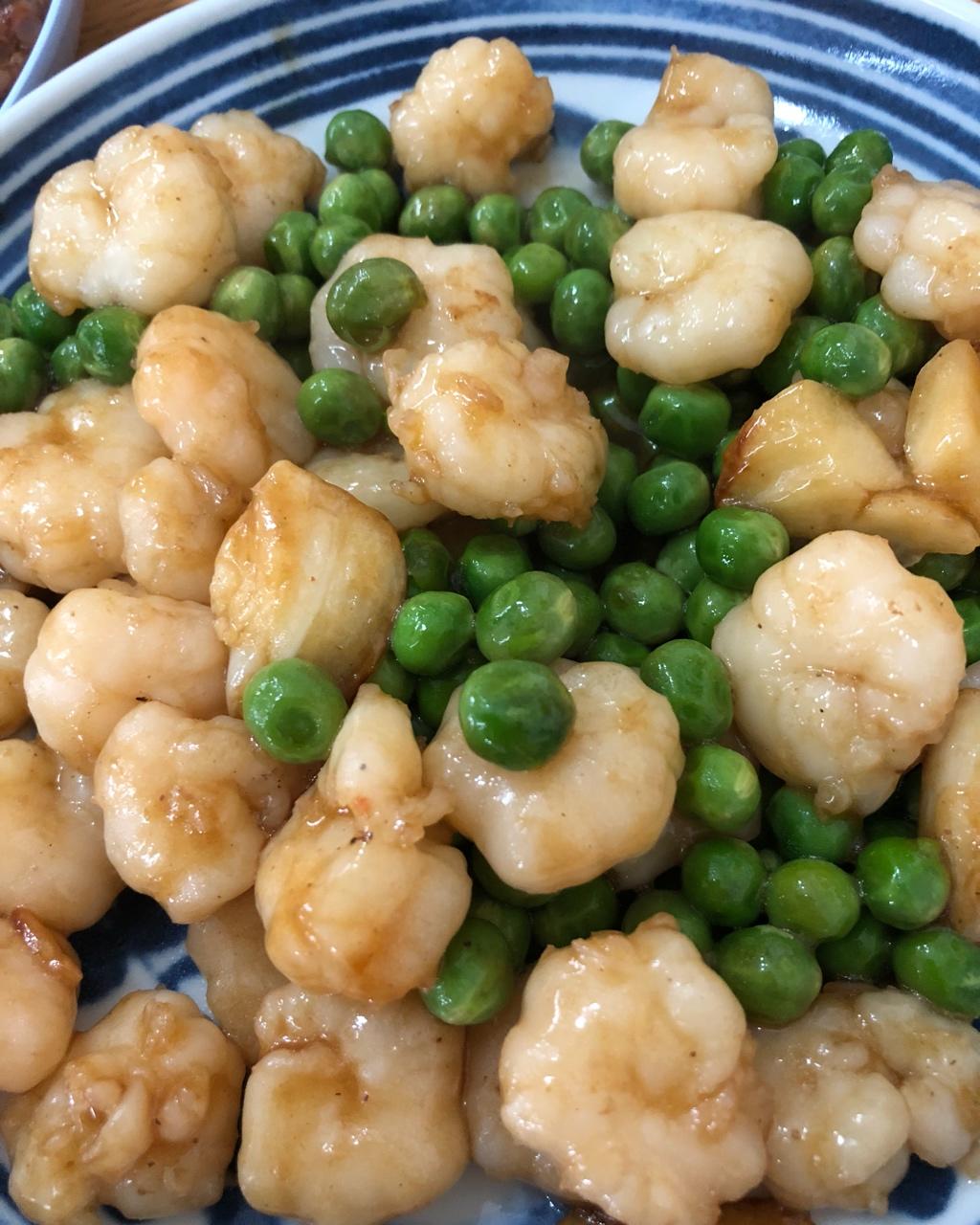 虾仁炒蚕豆