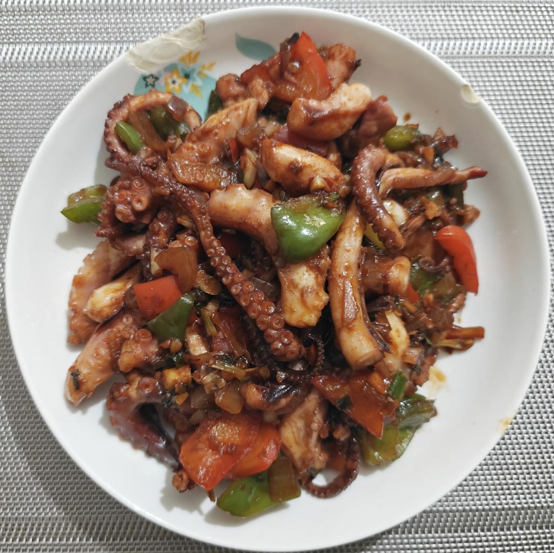 ㊙️家常菜‼️辣炒小章鱼🐙鲜美诱人