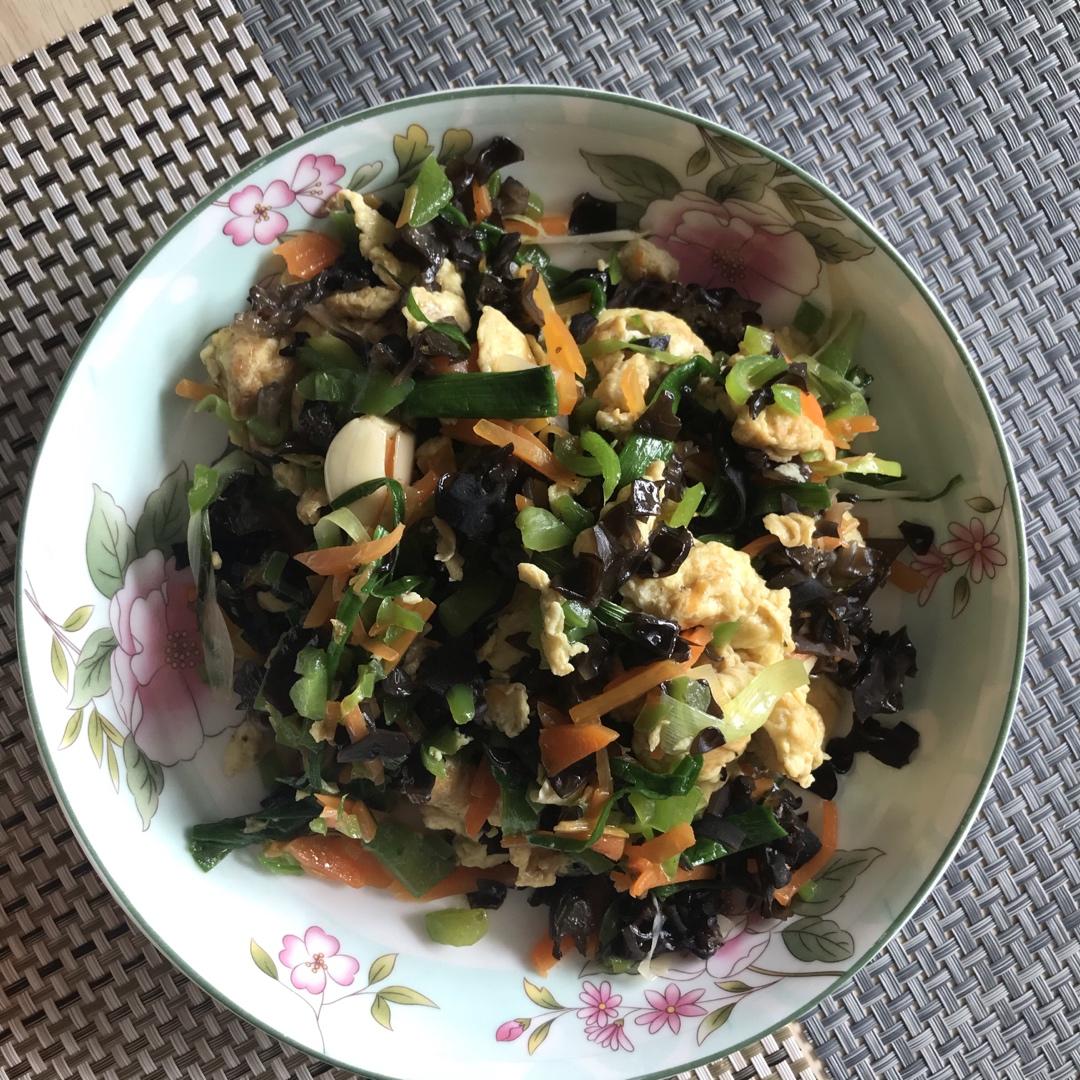 ✅第26道低卡减脂菜✨木耳胡萝卜炒鸡蛋💯