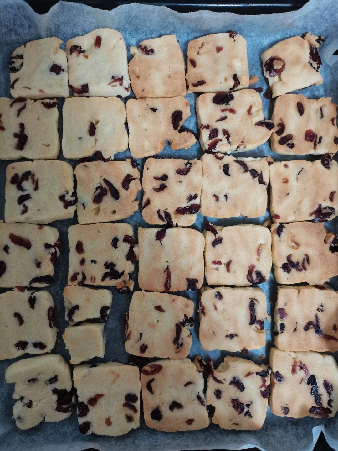 低糖少油版蔓越莓饼干
