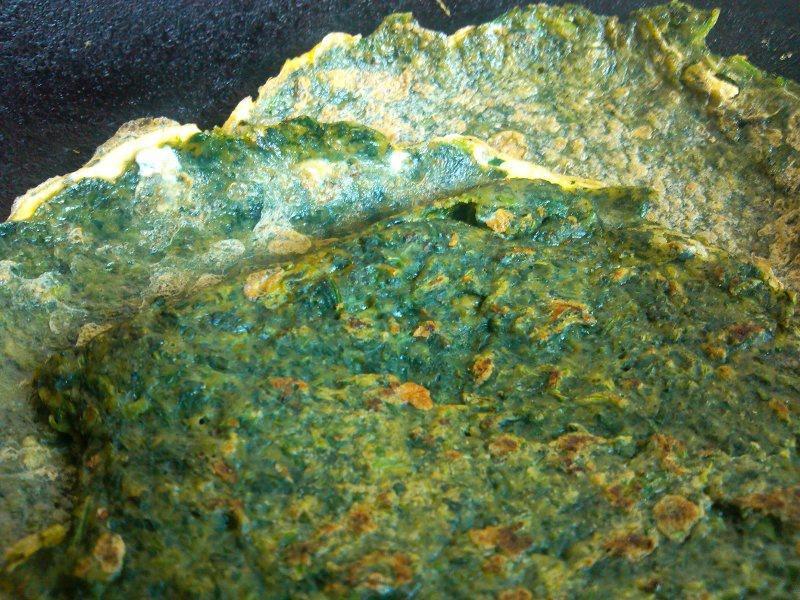 菠菜蛋饼的做法