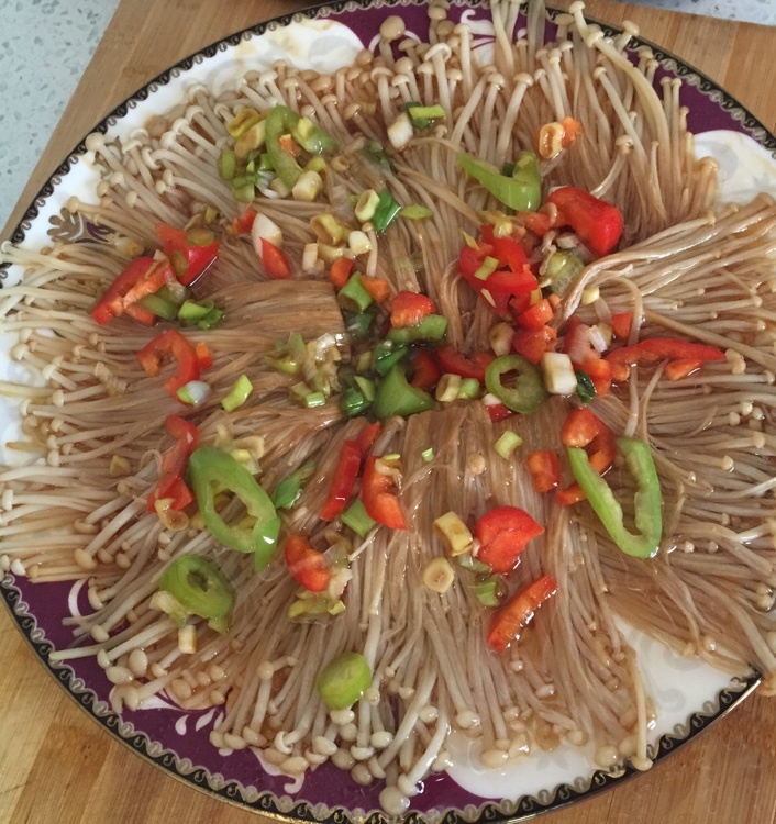 油泼金针菇