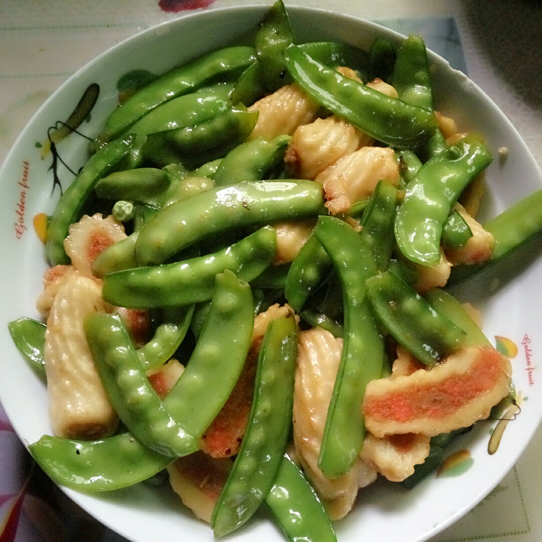 不用味精都很清香的蔬菜丨香菇炒荷兰豆 · 圆满素食