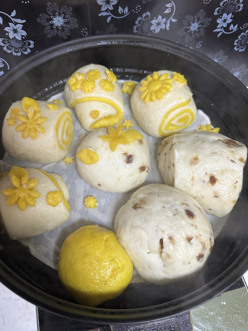 🌸紫薯小雏菊馒头🌸
