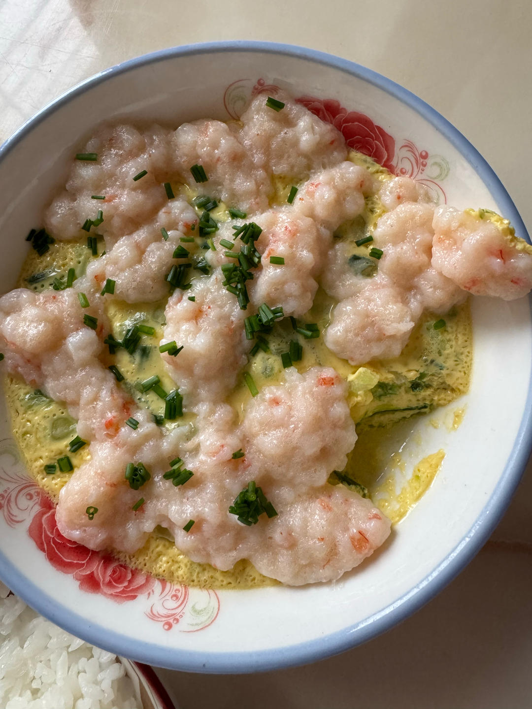 虾滑蒸蛋～最适合小孩子的美食