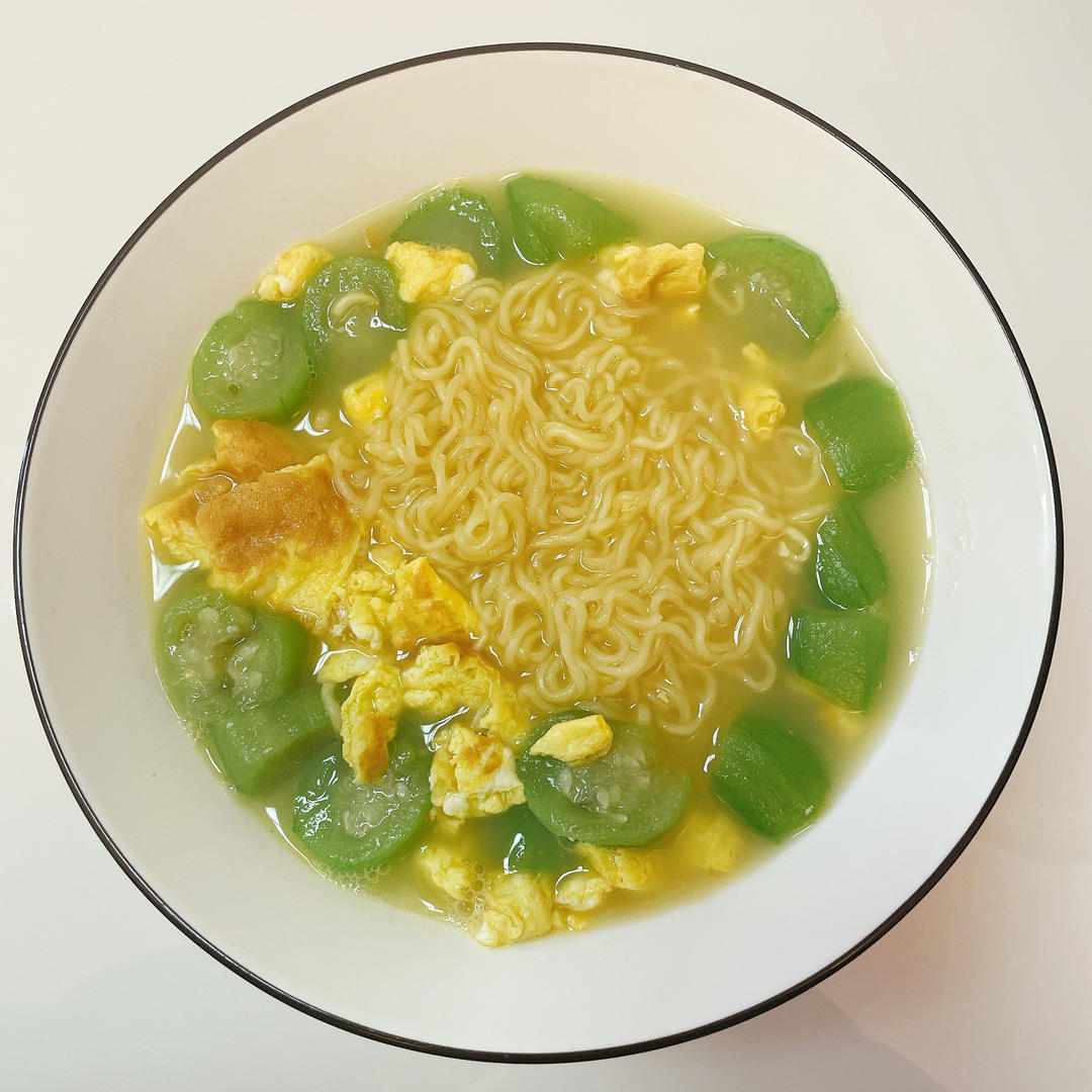 丝瓜鸡蛋汤(汤面)