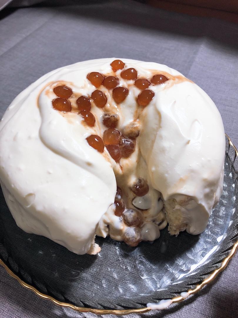 珍珠奶茶雪崩蛋糕【曼食慢语】