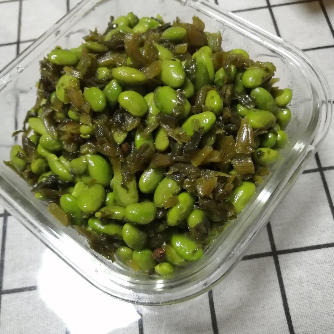 毛豆炒雪菜