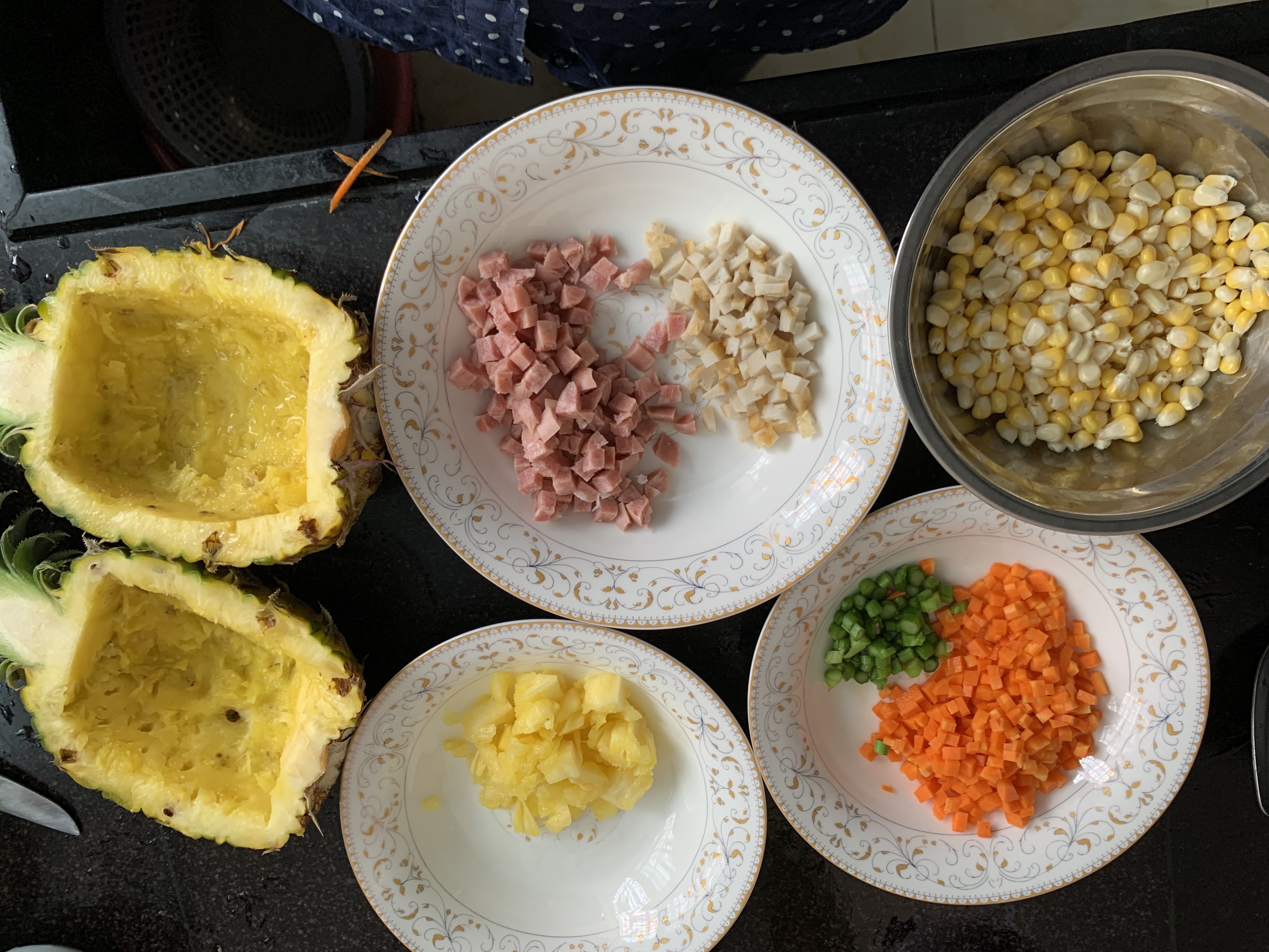 菠萝🍍炒饭的做法 步骤4