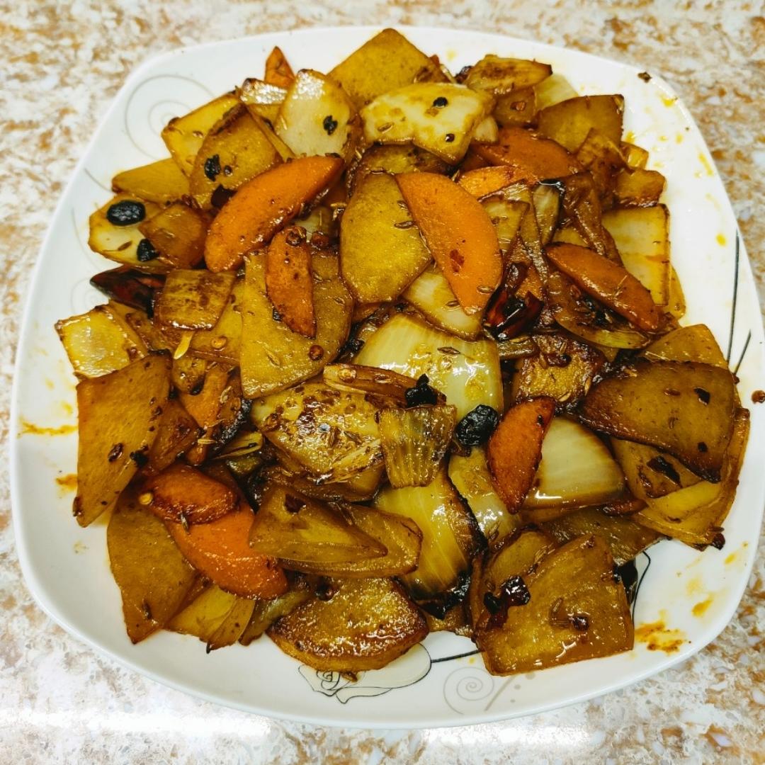 孜然洋葱土豆片